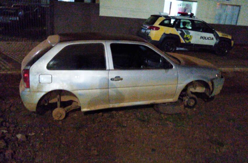  Veículo furtado em Guarapuava foi encontrado abandonado na região de Goioxim