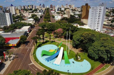 Vista de Cascavel, maior cidade da Região Oeste do Paraná, a partir da Praça do Migrante. Foto: José Fernando Ogura/Agência Estadual de Notícias – Divulgação