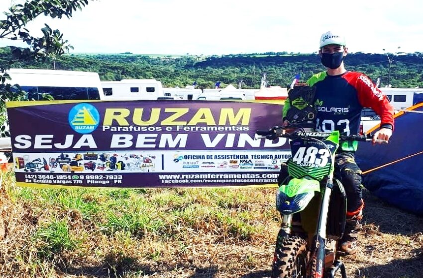  Piloto de Pitanga conquista o 5º lugar no Campeonato Paranaense de Motocross em Cascavel