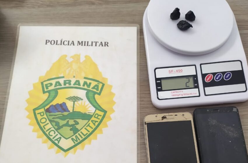  Criminosos de Campo Mourão foram abordados traficando drogas em Pitanga