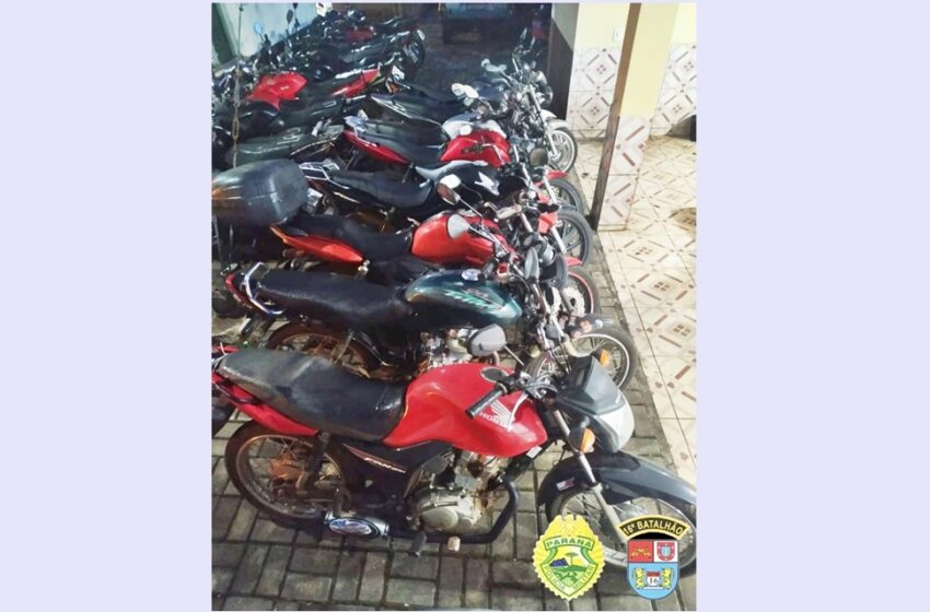  Operação Blitz em Pitanga, resulta em oito motocicletas apreendidas e termos circunstanciados por perturbação do sossego