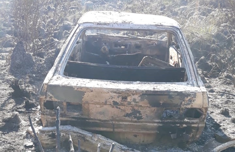  Corpo é encontrado carbonizado em veículo destruído pelo fogo no interior de Guarapuava