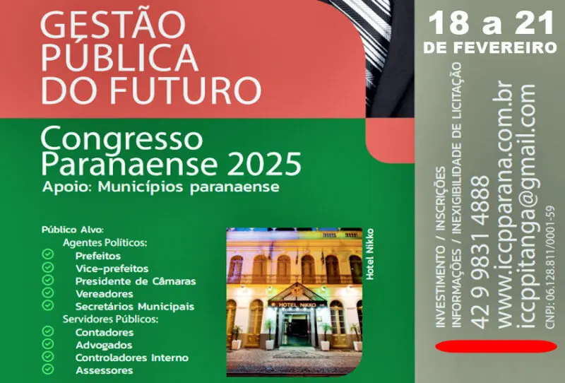  VEM AI! Congresso Paranaense 2025 – Gestão Pública do Futuro