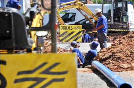 Obra executada pela Companhia de Saneamento do Paraná (Sanepar). Foto: Sanepar/Divulgação